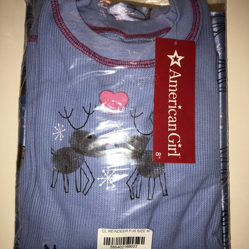Reigndeer American girl pajamas new with tags
